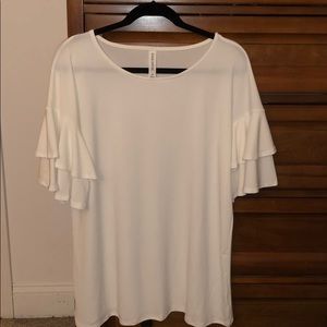 Ruffled Sleeve Blouse